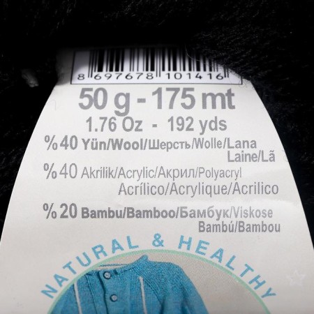 Yarn "Baby Wool" 40% wool, 40% acrylic, 20% bamboo 175m/50g (60)-3