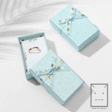 Gift box for the “Love” set, 5 × 8 (the size of the useful part is 4.7 × 7.7 cm), the color of the blue
