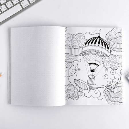 Drummer-mixer with coloring anti-stress “#dream. Create. Act ", A5 80 sheets-3