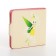 Wallet on the button, beige color