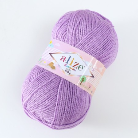 SEKERIM Bebe yarn 100% acrylic 320m/100g (247 lilac)-1