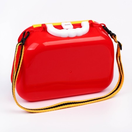 Set of builder "Suitcase" in a bag with game tools, cars-5