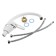 Cuisine mixer "Amur" by 3010-01 W L5014, single-leaf, nut, cartridge 40 mm, white