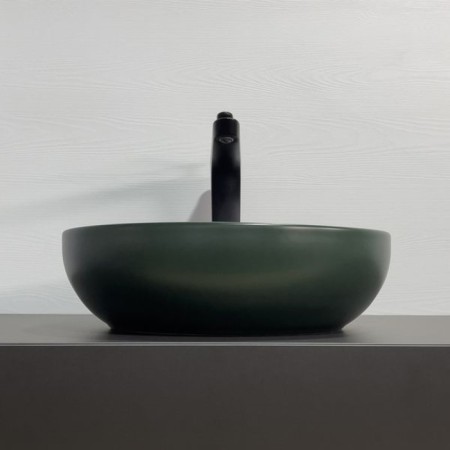 Comforty 113mdg pad, round, dark green matte color-2