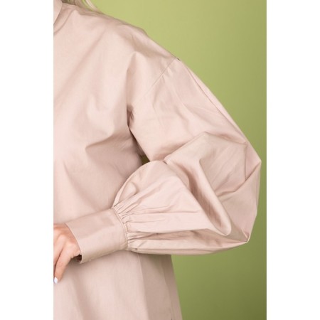 Female shirt, size 46, beige color-8