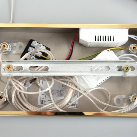 Lamp "Birds" 80W LED gold 89x37x30cm Bayerlux-7