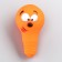 Toy squeezing "bulb" for dogs, 10.5 x 6 cm, orange