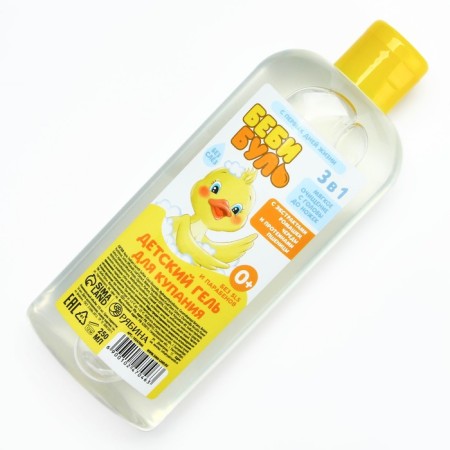 Children's gel for swimming without tears, 250 ml, with chamomile extracts, string and wheat proteins, 0+, Baby Bul-5