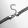 Necklace "pearl" oval, white color in silver, 40 cm