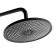 The shower system Zein Z3894, pouring in the case, upper watering can D = 23 cm, manual 11.5 cm, black