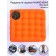 Pillow on the seat, size 40x40 cm, orange color