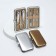 Manicure set "Metallic", 6 items, in case, color mix