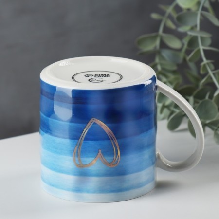 Ceramic "Sea" mug, 350 ml, blue color-2