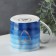 Ceramic "Sea" mug, 350 ml, blue color