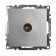 Television socket 1-seater, 75 Ohms, Stekker series Katrin, GLS00-7108-03, silver