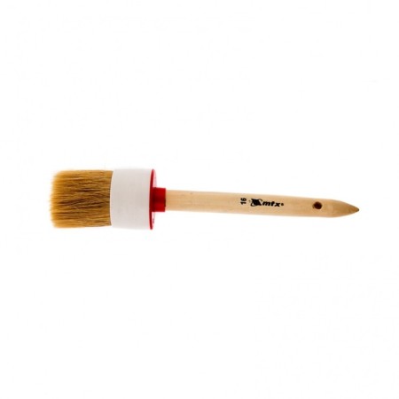 Round brush MTX 82086, natural bristles, wooden handle, No. 16, 55 mm