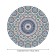 Tables on the table "Circum flowering", round, oxford, elastic band, size 140x140 cm, diameter 105-120 cm