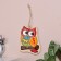 Panel "Owl", 7 cm, Mayolik
