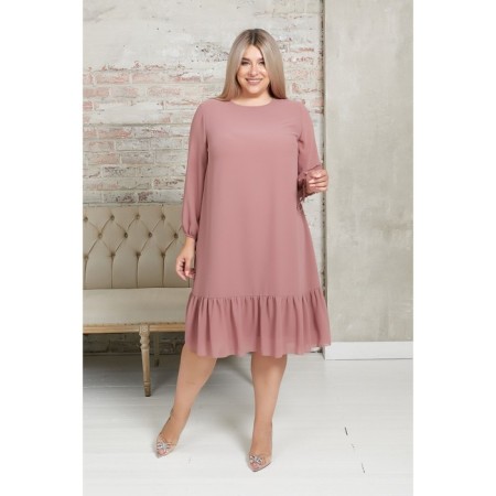 Female dress, size 66, pink color-1
