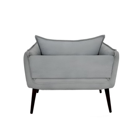 The Naples chair, without a mechanism, velor, color gray color-2