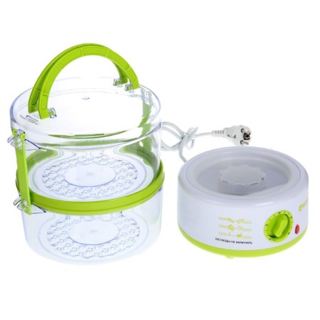 Sakura SA-7213GR double double, 500 watts, 5 l, 2 tiers, white-green-2