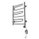 Domoterm electric heated towel rail "Ophelia", 500 x 700 mm, 9 crossbars, right, chrome