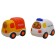 Eco-machine Funky Toys "Truck", with two machines, blue color, 30 cm