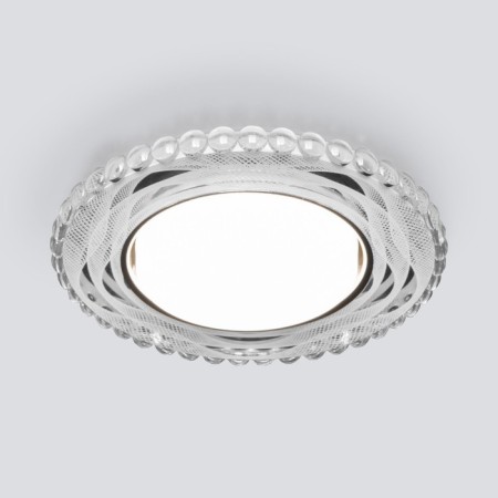 A spotlight with LED lighting Elektrostandard, Britel, 133x133 mm, LED, 4200K, white, mirror color-1