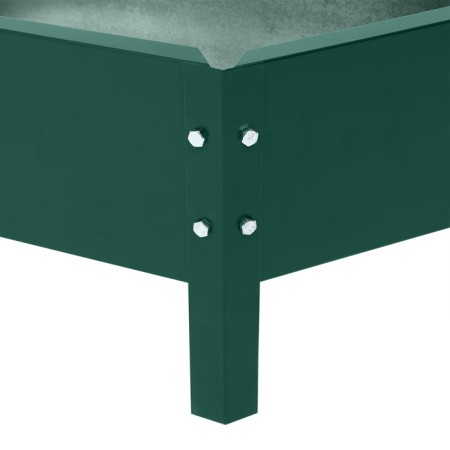 The flowerbed is galvanized "trapezoid", d = 100 cm, h = 15 cm, green, Greengo-9