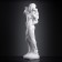 Figure - stand "Eastern beauty" White, 30x27x90cm