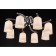 SOL chandelier, 8x40W E14, chromium color