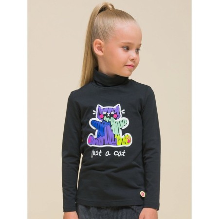 Jumper for girls, height 104 cm, black color-1