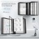 Demosystem wall -mounted on 10 panels A4 Calligrata, black