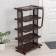 Shelf for shoes with a spoon, 5 tiers, 50 × 32.5 × 91 cm, brown color