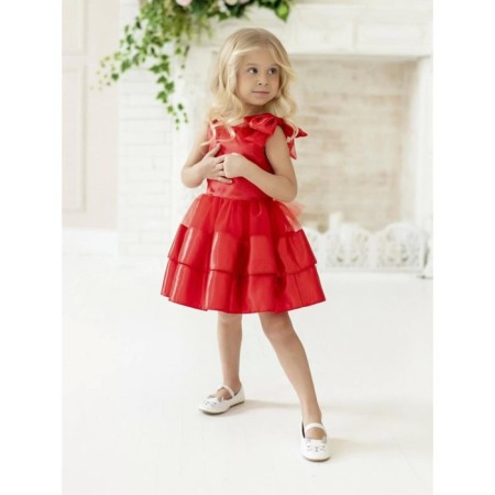 Sofia dress, height 128 cm, red color-8