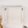 Decorative wood hooks with pocket and shelf "white aged" 10.5x28x18 cm