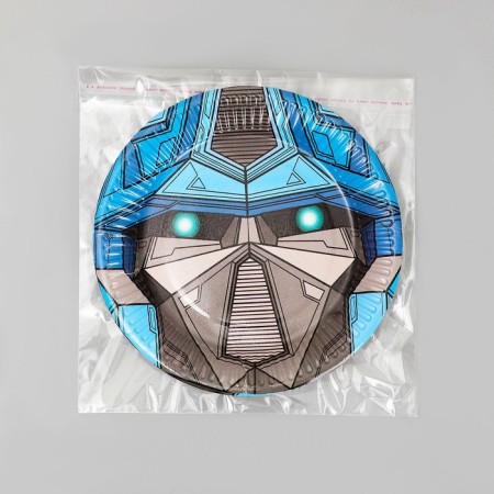 Disposable paper plate "Robot", 18 cm-5