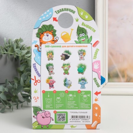 Growing gift grass grass "troll" blue mix-6
