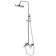 Shower system FMARK FM2407L, tropical shower, shower set, mixer, brass, satin