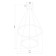 Suspended chandelier Arte Lamp Harley A2196SP-2CC, LED, 60 W, 70x70x120 cm, 6600 lm, remote control, chrome