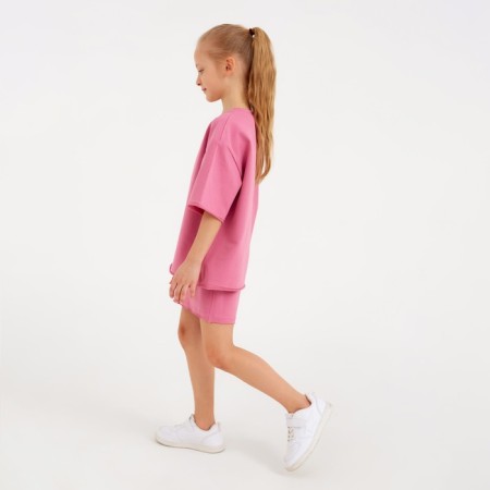 Kids (T -shirt, shorts) minku: casual collection color powder, height 152-1