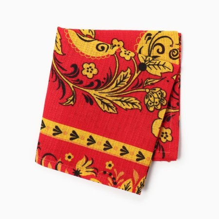 Towel 35x60cm Khokhloma, Red, Waffle, 120 g/m, HL100%-4