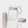 Glass mug with a lid and tube "Bjorn", 850 ml