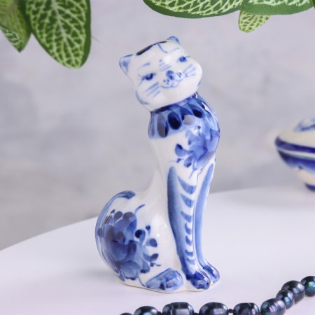 Souvenir "Cat Maroussia", Gzhel