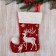 Nosok for gifts "Magic" deer, 18x25 cm, white red