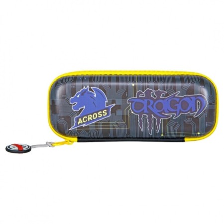 Frame backpack 35 x 28 x 15 cm, Across 178, filling: bag, pencil case, blue ACR22-178-2-7