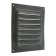 Ventilation grate Zein Lux RM1717SR, 175 x 175 mm, with a grid, metal, silver