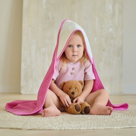 Toward Tensor Corner I, 75x75 cm, milk/pink color, 100% cotton, 360 g/m2-5