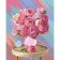 Diamond mosaic on a subframe with a full filling "Great Bouquet", 40 × 50 cm