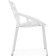 Plastic stools metal/plastic, white/white 55x56x80 cm